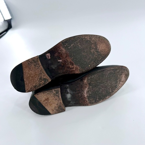 FRYE Jayden cross strap motorcycle boot black leather size 8 B - Picture 7 of 16